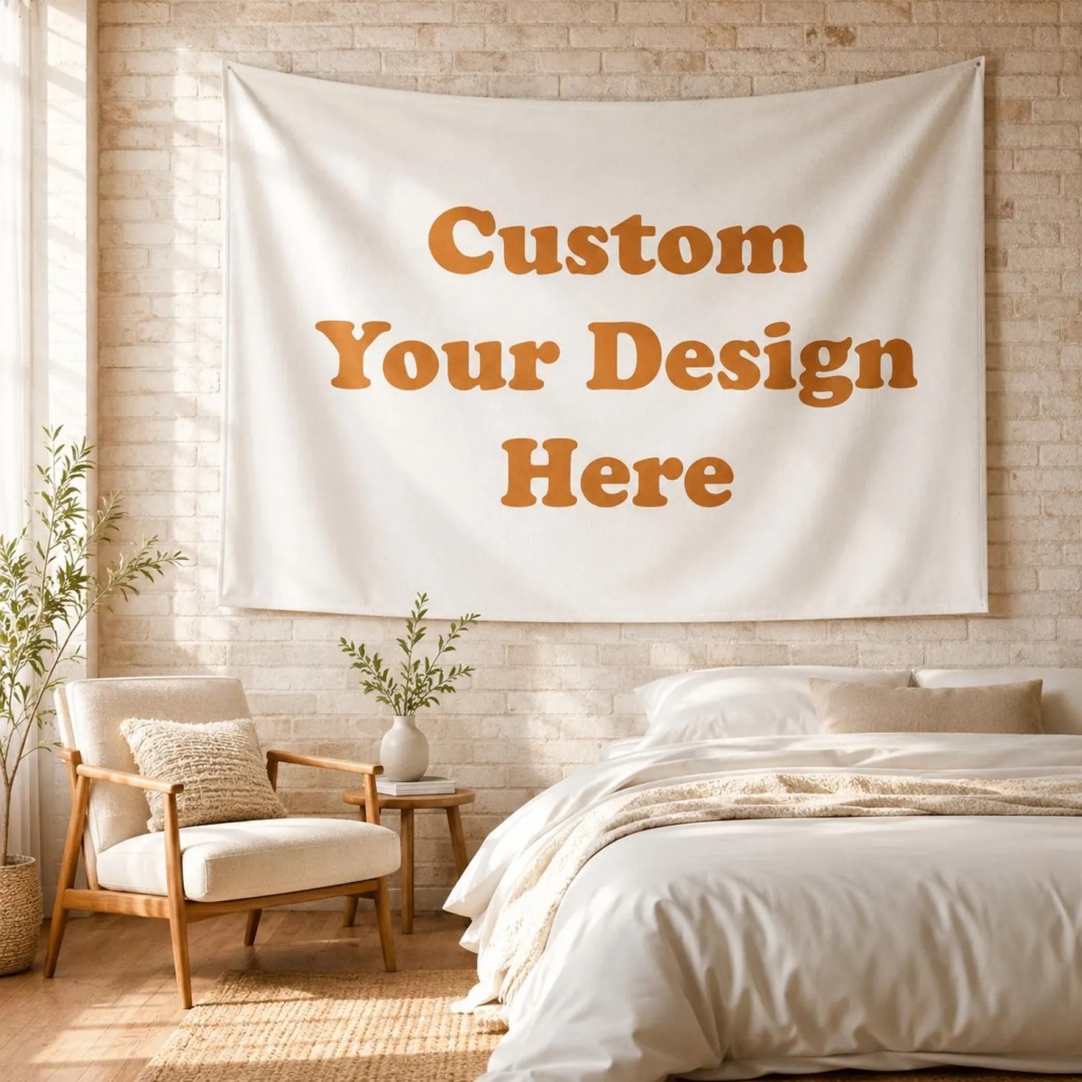 Home Textile - パーソナライズされたカスタムタペストリー—誕生日、結婚式、ハロウィン、クリスマス、パーティーに適したユニークなホームデコレーション。