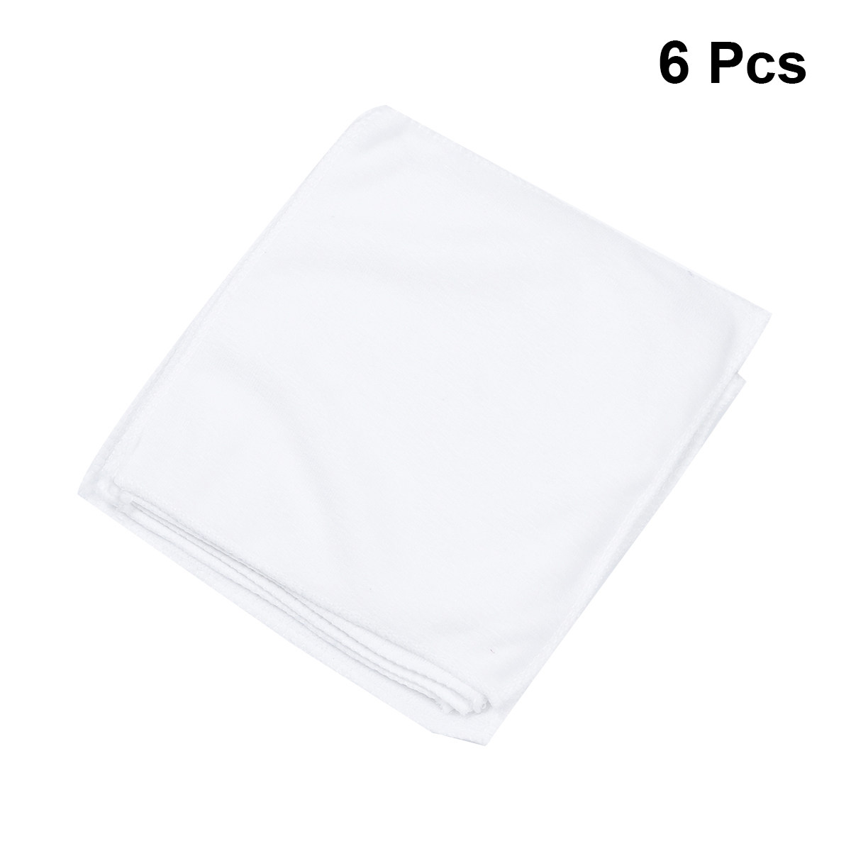 Home Textiles Premium - 6 個のプレミアムマイクロファイバータオル超ソフト吸収性エレガントなバスルームスパペディキュアホテルビューティーサロン家庭用ホワイト