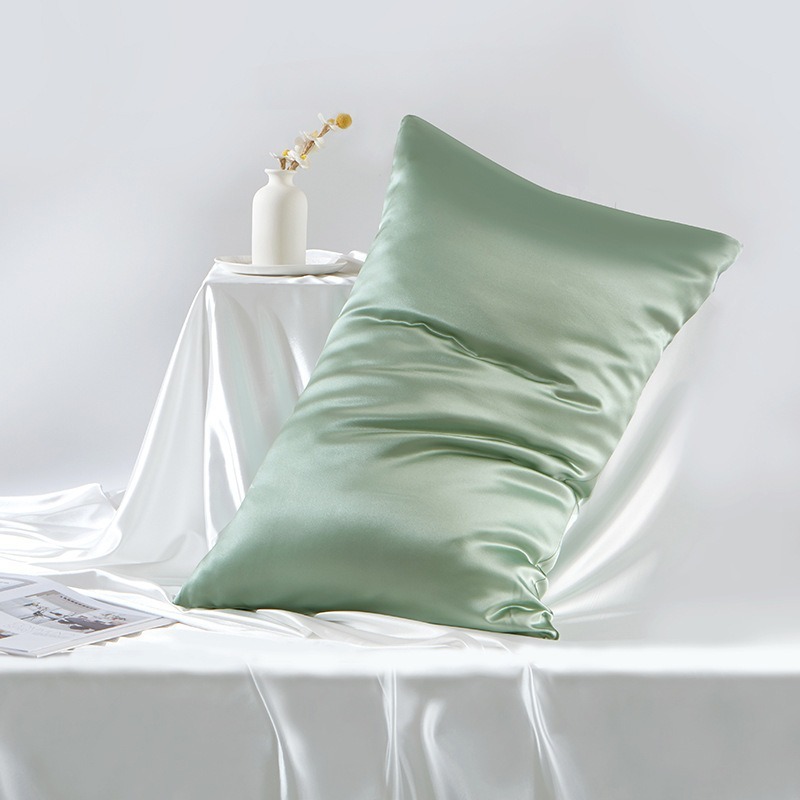 Luxury Home Textiles Usa - 100%マルベリーシルク枕カバー 19匁 両面シルク ジッパー開閉 ソフトで通気性のある高級シルク枕カバー 髪と肌に最適