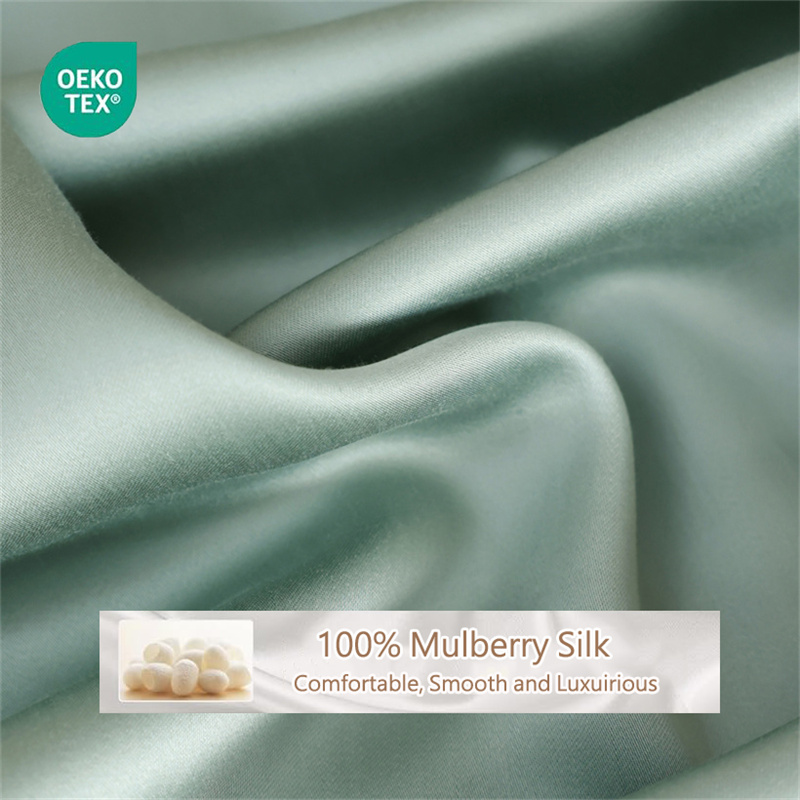 100%桑絹製フィットシーツ、ゴムバンド付き、23匁、滑らか - Silk Sheet Set のレビューと価格