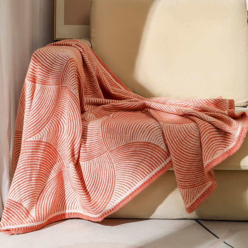 高級円弧プリント糸毛布 120X150Cm ポータブル飛行機 - Home Textiles Europe のレビューと価格
