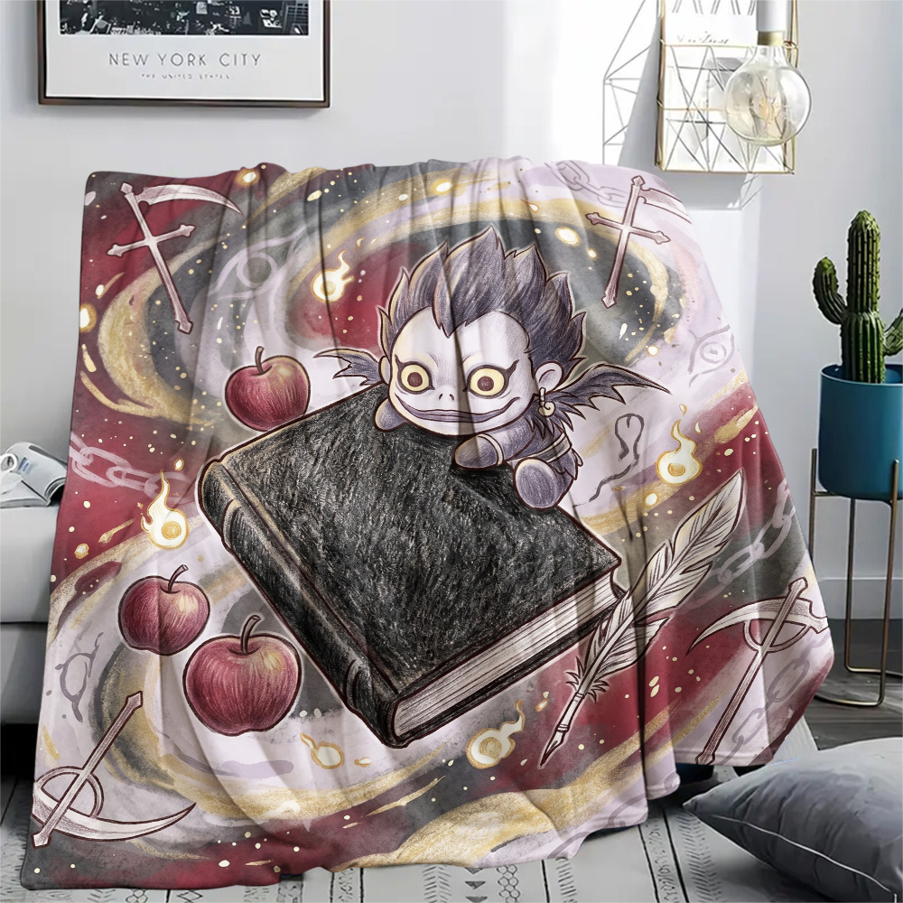 デスノート コージーフランネルブランケット 暖かいプリント柄 - Home Textiles Notes のレビューと価格