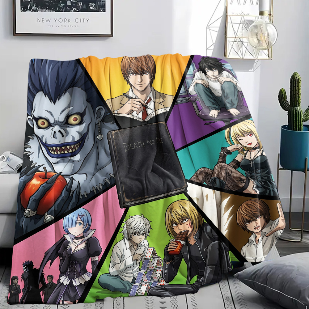 デスノート コージーフランネルブランケット 暖かいプリント柄 - Home Textiles Notes のレビューと価格
