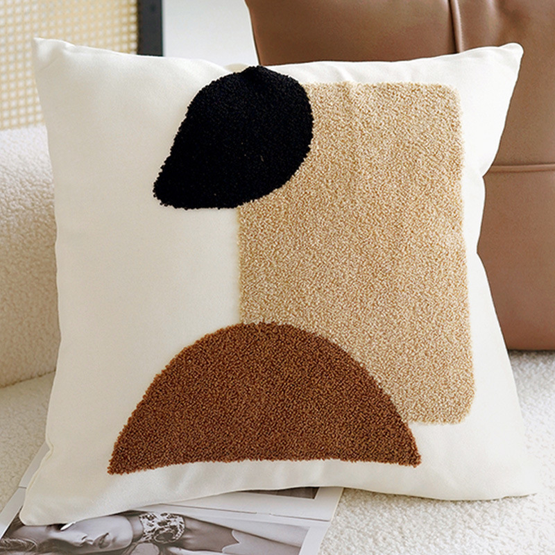 ヴィンテージノルディックスロー枕カバー,45x45cm,クリ - Luxury Home Textiles Usa のレビューと価格
