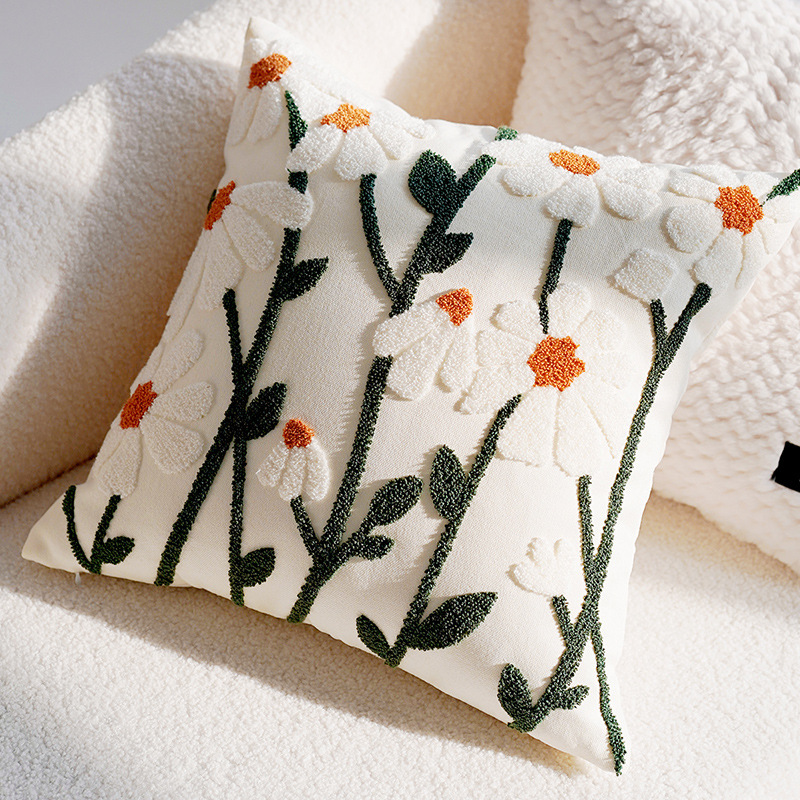ヴィンテージノルディックスロー枕カバー,45x45cm,クリ - Luxury Home Textiles Usa のレビューと価格