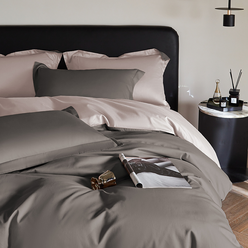 リバーシブルサテンプレミアム寝具セットシルキーソフト長繊維綿 - Home Textiles Premium のレビューと価格