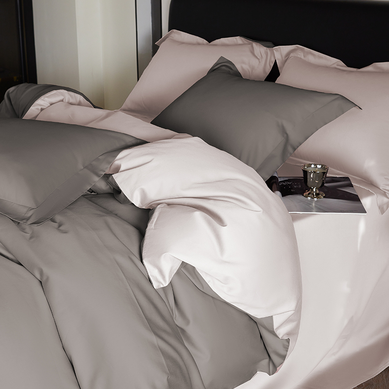 リバーシブルサテンプレミアム寝具セットシルキーソフト長繊維綿 - Home Textiles Premium のレビューと価格