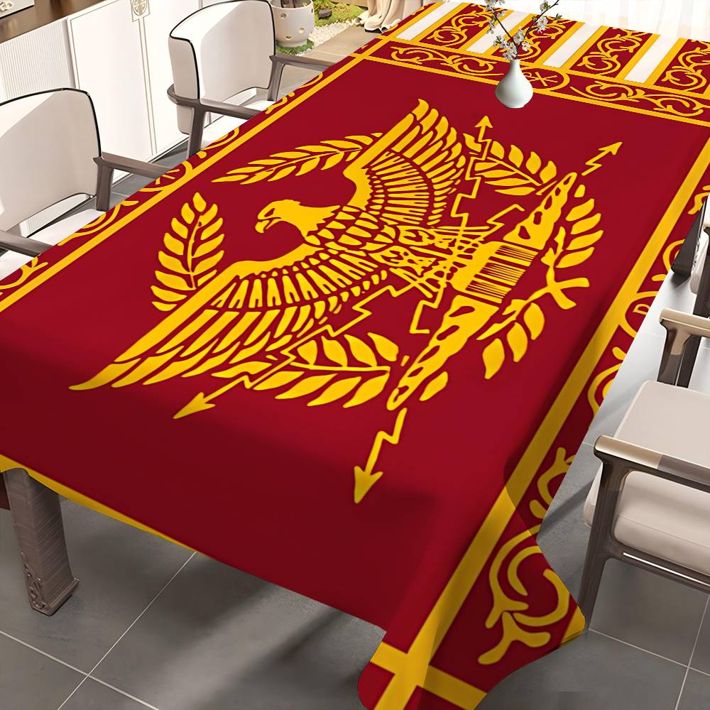 Roman S-SPQRs ロゴ入り長方形テーブルクロス 洗 - Home Textiles Today Logo のレビューと価格