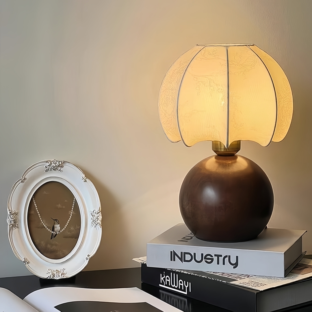 ヴィンテージ花柄テーブルランプ、中世風ベッドサイドランプ、寝 - Home Textile のレビューと価格