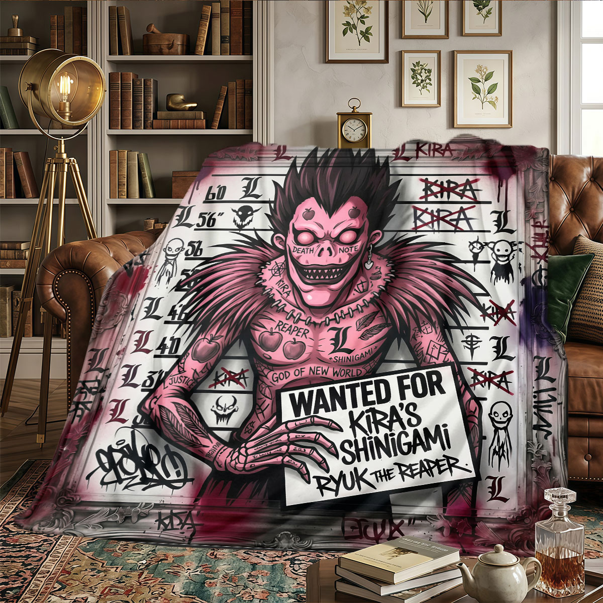 デスノート柄ホームブランケット 軽量で持ち運び可能 ソファ用 - Home Textiles Notes のレビューと価格