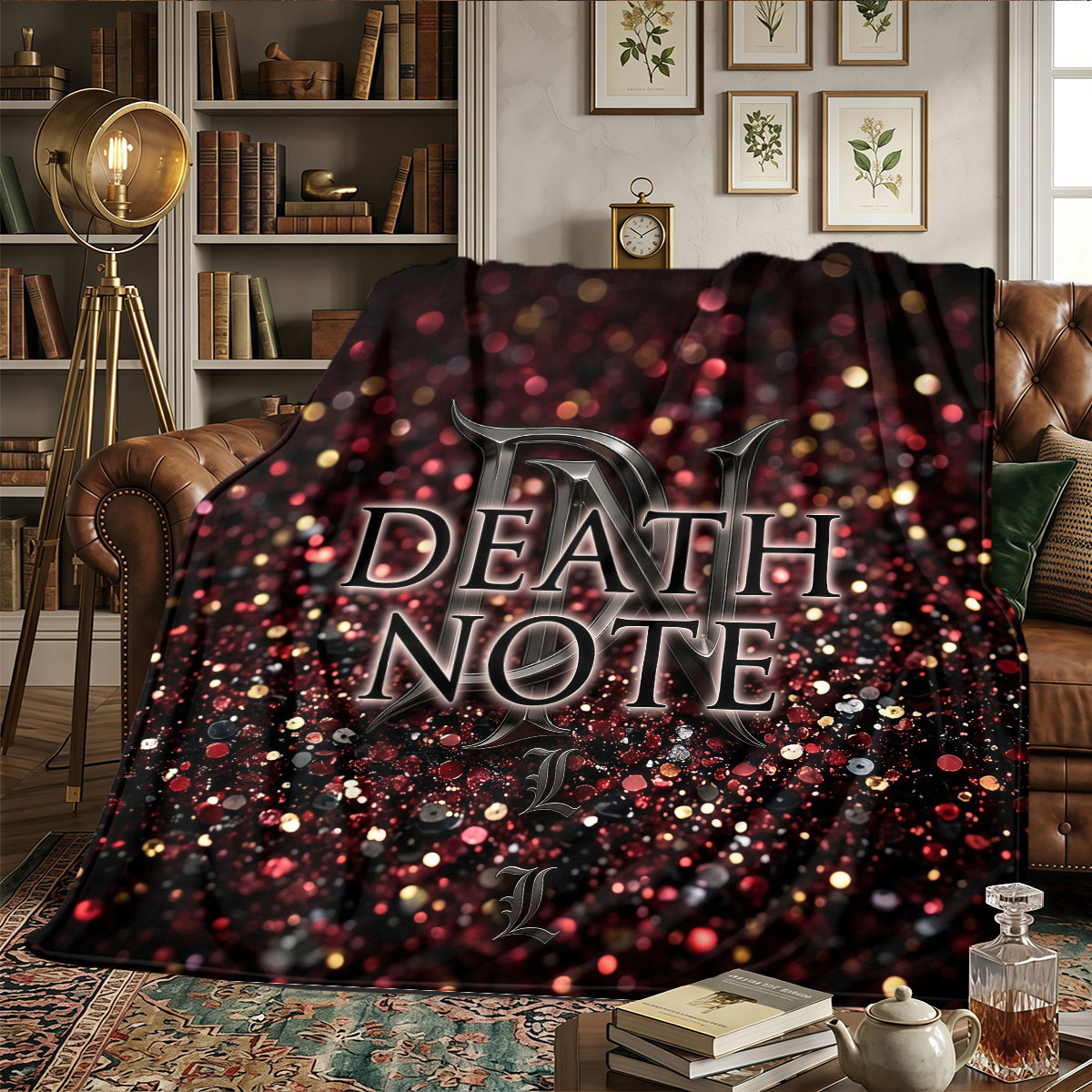デスノート柄ホームブランケット 軽量で持ち運び可能 ソファ用 - Home Textiles Notes のレビューと価格