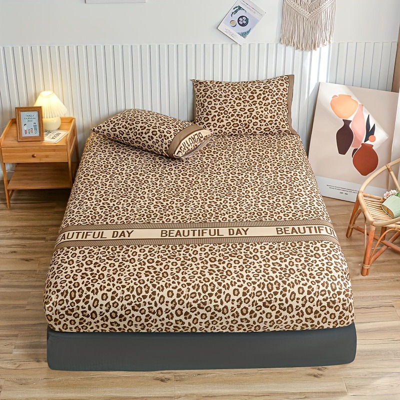 ヴィンテージヒョウ柄フィットシーツセット BEAUTIFUL - Bed Sheet Microfiber のレビューと価格