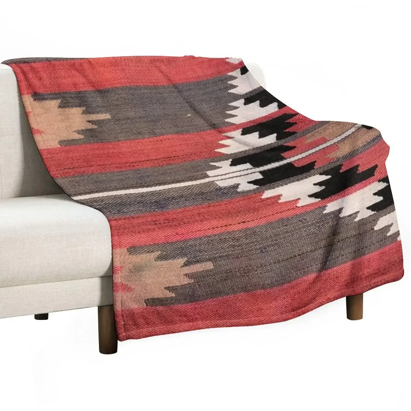 幾何学模様のヴィンテージトルコキリム、ナバホ織り、アステカ織 - Luxury Home Textiles Usa のレビューと価格