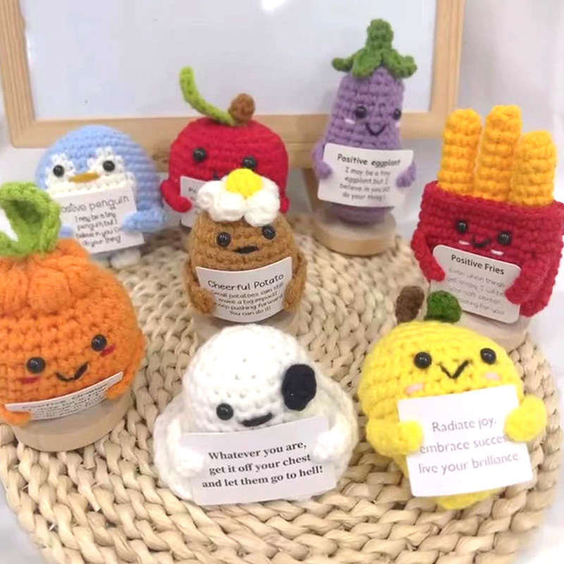 カード付きのぬいぐるみウールの人形,フランスのフライドポテト - Home Textiles Europe のレビューと価格