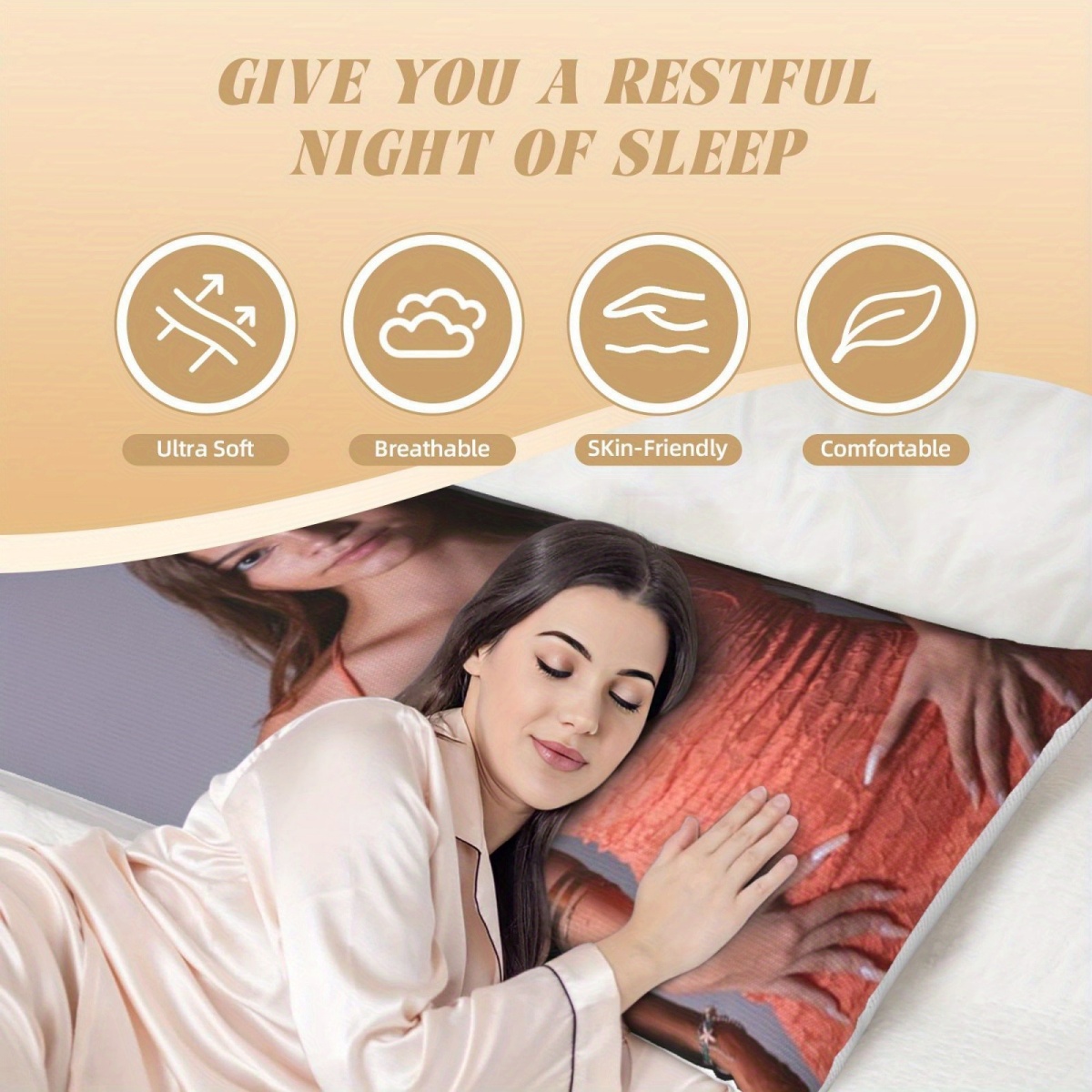 カスタム写真入りボディピローケース – モダンなデザインのプ - Home Textile のレビューと価格