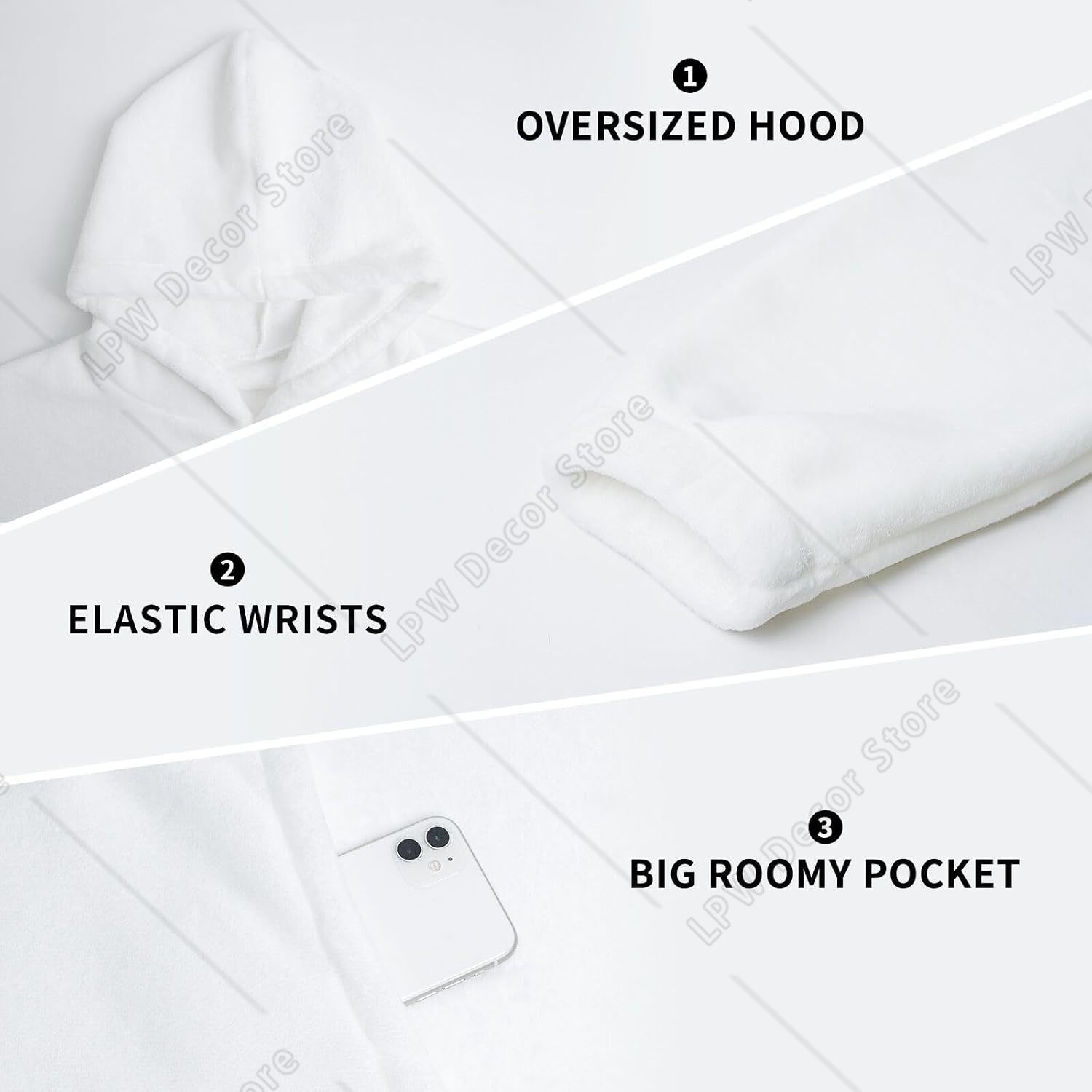 カラフルな音符柄プリントブランケットパーカー、女性と男性向け - Home Textiles Notes のレビューと価格